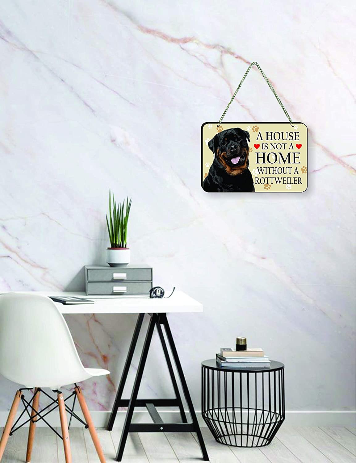 Rottweiler Dog Quote Printed Wall Hanging 30x20 cm - Image 3