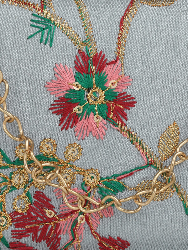 Blue & Red Embroidered Box Clutches For Girls and womens - Image 5