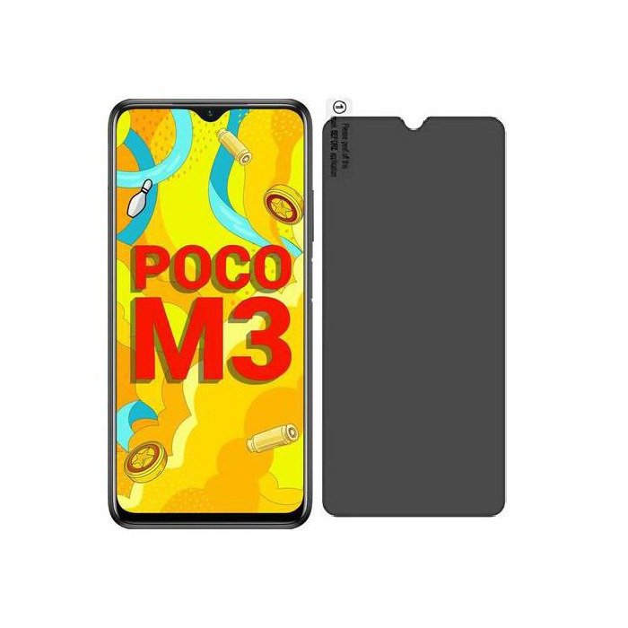 Privacy Screen Protector Compatible for Poco M3 4GB RAM - Matte Finish
