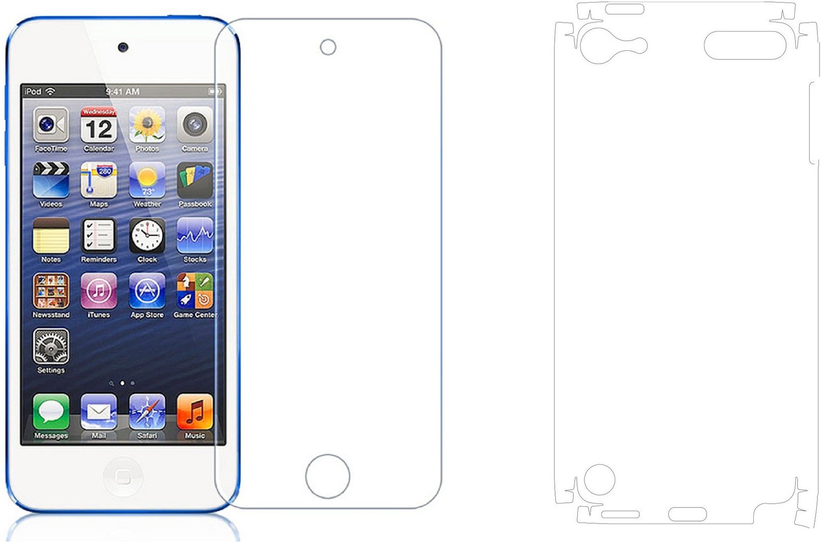 9H Fullbody Screen Protectors For Apple Ipod Touch 5