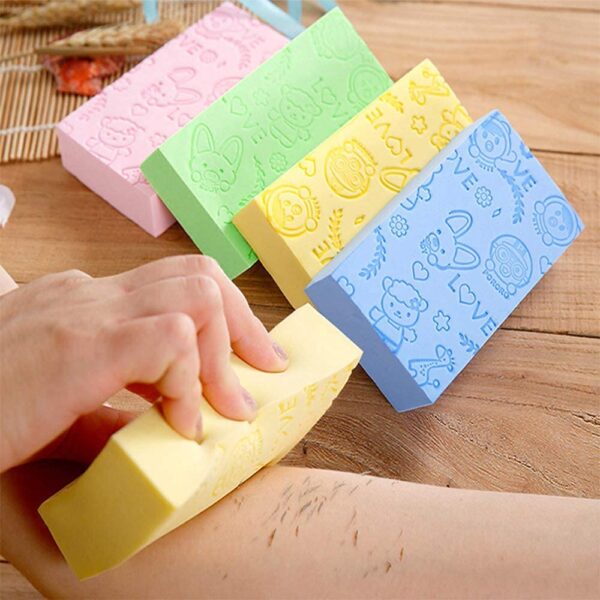 Ultra Soft Exfoliating Sponge | Asian Bath Sponge For Shower | Japanese Spa Cellulite Massager | Dead Skin Remover Sponge For Body | Face Scrubber for Women and Men (spong)