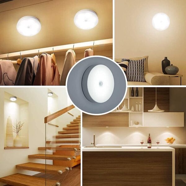 Motion Sensor Light for Home with USB Charging Wireless Self Adhesive LED Magnetic Motion Activated Light Motion Sensor Rechargeable Light Motion Activated (4) - Image 2