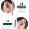 6 Pcs Ear Cleaner Tool Kit with a Storage Box Ear Wax Removal Curette Kit, Ear Cleaning Tool Set, Stainless Steel Ear Wax Remover Tool, Ear Pick Cleaning Set, Ear Wax Health Care Tool Set