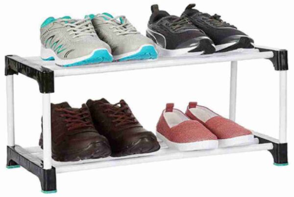 2 Layer Plastic Shoe Rack - Image 2