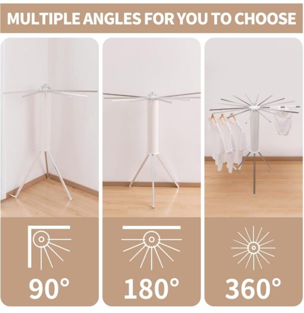 Foldable Cloth Drying Rack - Image 4